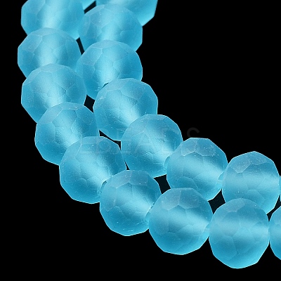 Transparent Glass Beads Strands EGLA-A034-T10mm-MD08-1