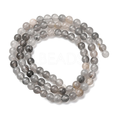 Natural Cloudy Quartz Beads Strands G-D840-69-4mm-1