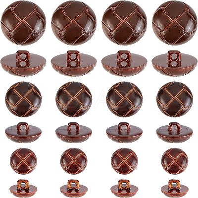 100Pcs 1-Hole Plastic Buttons BUTT-CA0001-05B-1