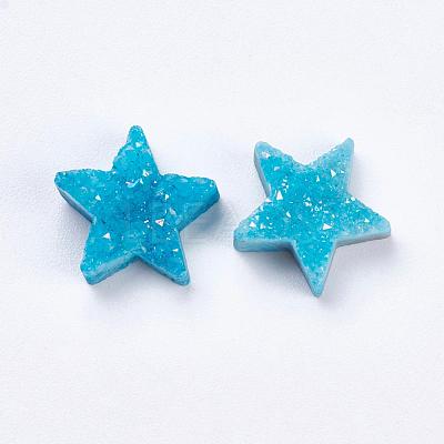 Natural Druzy Quartz Crystal Beads G-E400-02-A01-1