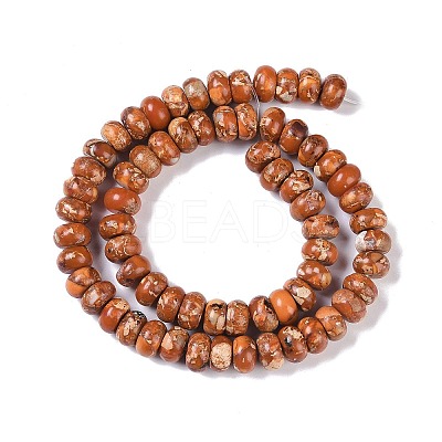 Dyed Synthetic Imperial Jasper Beads Strands G-P529-E01-A01-1