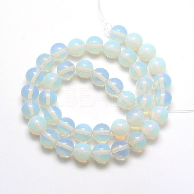 Opalite Round Beads Strands X-G-O047-08-10mm-1