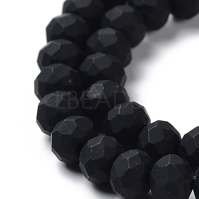 Glass Beads Strands EGLA-A034-P8mm-MD18-1