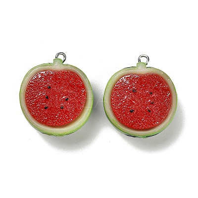 Opaque Resin Pendants RESI-Z042-01P-04-1