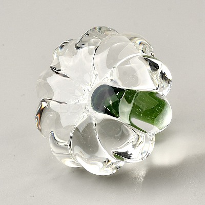 Glass Pumpkin Display Decorations DJEW-WH0043-71D-03-1