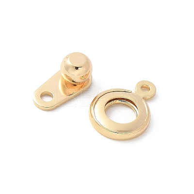 Rack Plating Brass Snap Clasps KK-U052-04G-1