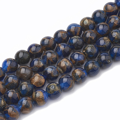 Natural Chalcedony Beads Strands G-S333-10mm-014E-1