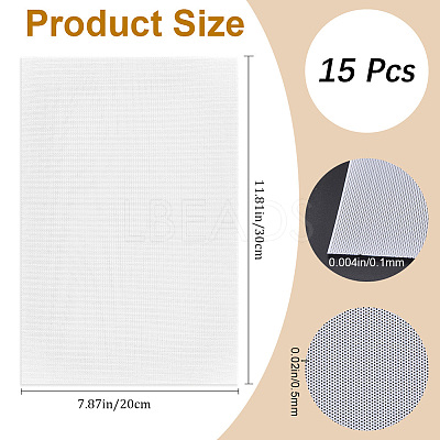 Plastic Mesh Canvas Sheets AJEW-CP0008-79C-1