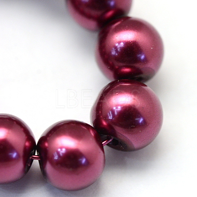 Baking Paint Glass Pearl Bead Strands HY-Q003-3mm-72-1