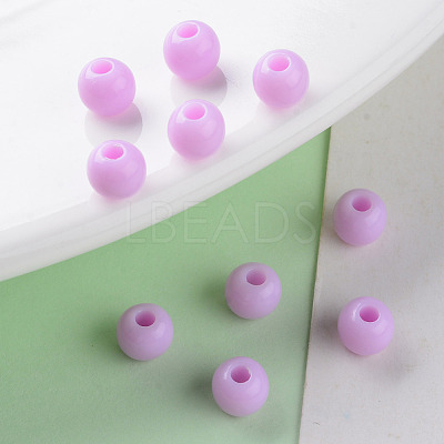 Opaque Acrylic Beads X-MACR-S370-C6mm-A03-1