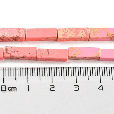 Synthetic Imperial Jasper Dyed Beads Strands G-D077-C01-09-1