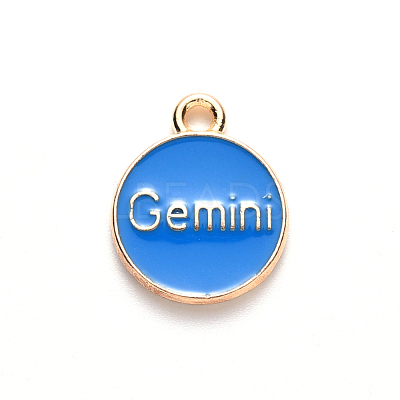 Alloy Enamel Pendants ENAM-S124-01B-02I-1