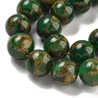 Synthetic Gold Clinquant Stone Beads Strands G-P549-A01-02D-1