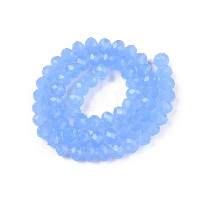 Glass Beads Strands EGLA-A044-J8mm-D03-1