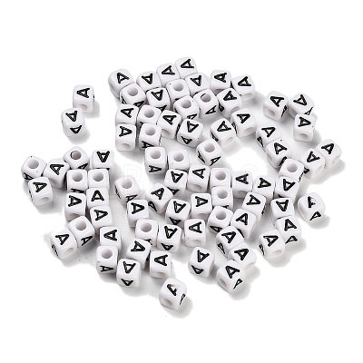 Opaque Acrylic Beads OACR-S076-01A-1