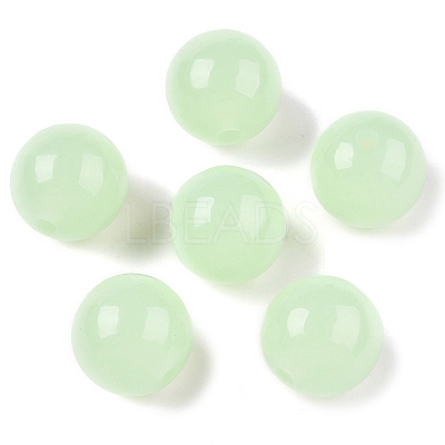 Opaque Acrylic Beads OACR-H038-09-03-1