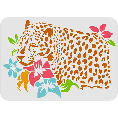 Large Plastic Reusable Drawing Painting Stencils Templates DIY-WH0202-226-1