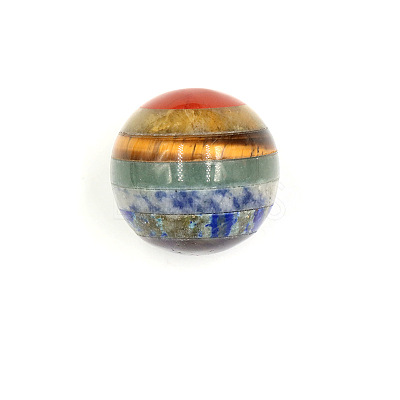 7 Chakra Gemstone Sphere Ball LS-CHAK-PW0001-060A-1