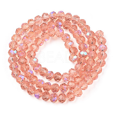 Electroplate Glass Beads Strands EGLA-A034-T4mm-L24-1