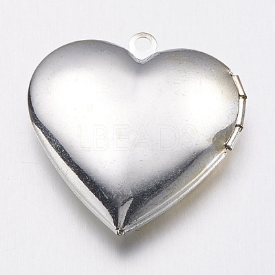 Brass Locket Pendants KK-N0116-009-1