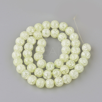 Synthetic Crackle Quartz Beads Strands X-GLAA-S134-8mm-08-1