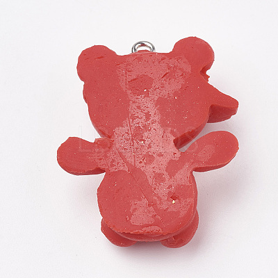 Handmade Polymer Clay Pendants LS-X-CLAY-T012-16-1