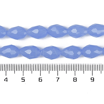 Electroplate Imitation Jade Glass Beads Strands EGLA-N013-J4mm-D06-1