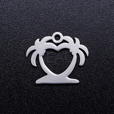 Tarnish Resistant 201 Stainless Steel Hollow Charms STAS-Q201-JN294-1-1