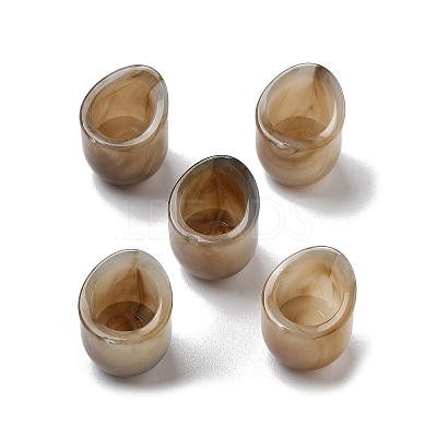 Two Tone Acrylic Beads OACR-S042-06C-1