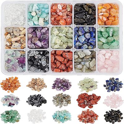 Natural Gemstone Chips Beads G-NB0001-53-1