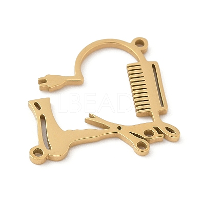 304 Stainless Steel Connector Charms STAS-F326-12G-1