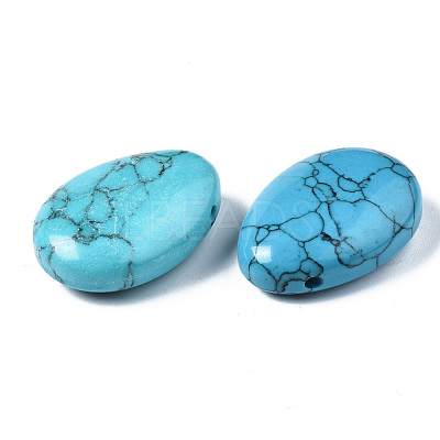 Synthetic Turquoise Pendants G-N0326-74I-1