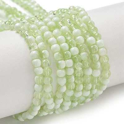 Crackle Glass Beads Strands GLAA-U001-4mm-09-1