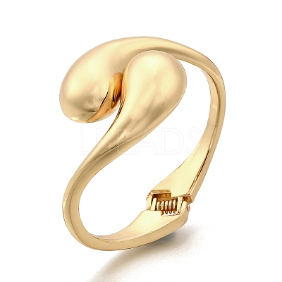 Alloy Hinged Bangles for Women BJEW-V002-06G-1