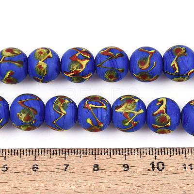 Handmade Lampwork Beads Strands LAMP-N028-05F-1