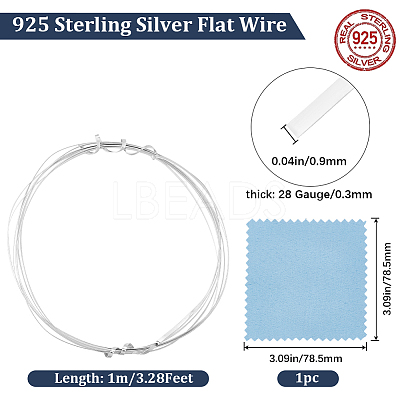 925 Sterling Silver Wires STER-BBC0006-68B-1
