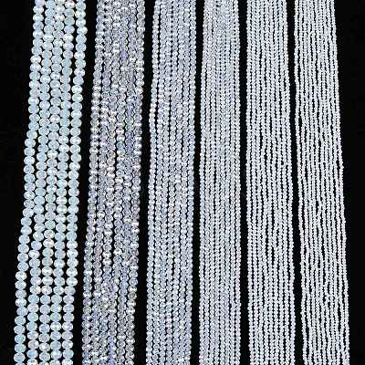 Electroplate Glass Beads Strands X-EGLA-A044-J8mm-B06-1