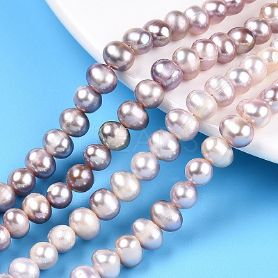 Natural Cultured Freshwater Pearl Beads Strands PEAR-N013-06N-1