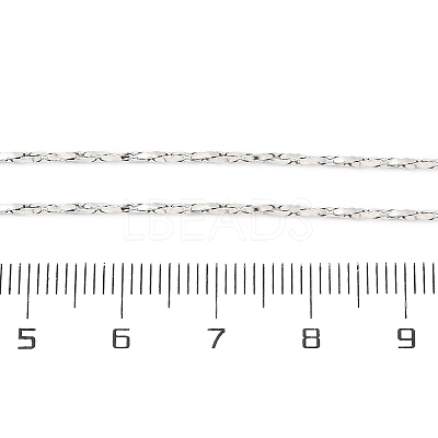 Brass Twisted Boston Link Chains  Necklaces for Women NJEW-D302-60P-1