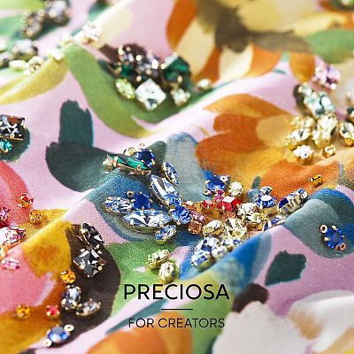 Preciosa&reg MAXIMA Crystal Round Stones Y-PRC-RBSS24-00030-296-1