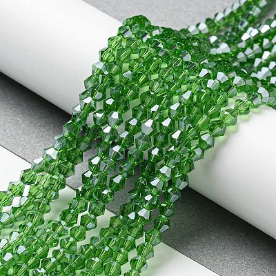 Transparent Electroplate Glass Beads Strands LS-EGLA-A039-T2mm-A03-1