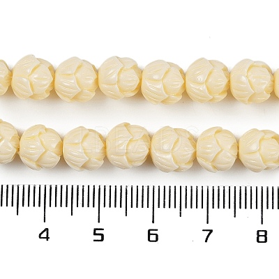 Synthetic Coral Carved Beads Strands CORA-C003-07-1