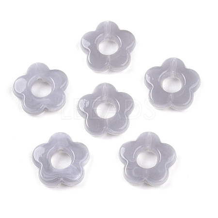 Gradient Color Transparent Acrylic Beads OACR-N137-49O-1