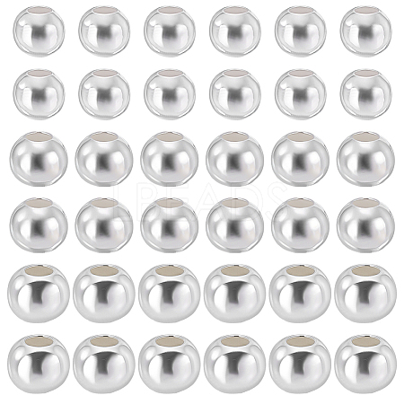 90Pcs 3 Styles 925 Sterling Silver Beads STER-PH0005-17-1