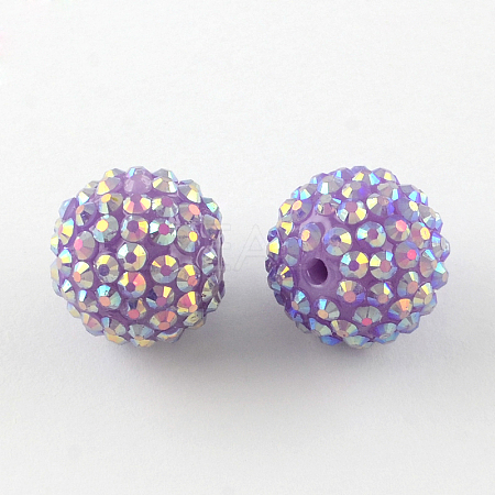 AB-Color Resin Rhinestone Beads RESI-S315-14x16-10-1