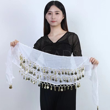 72 Coin Sequins Gauze Belly Dance Waist Belt WGF3D8F-05-1