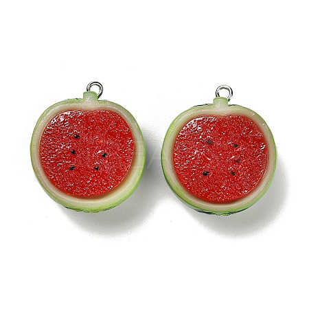 Opaque Resin Pendants RESI-Z042-01P-04-1