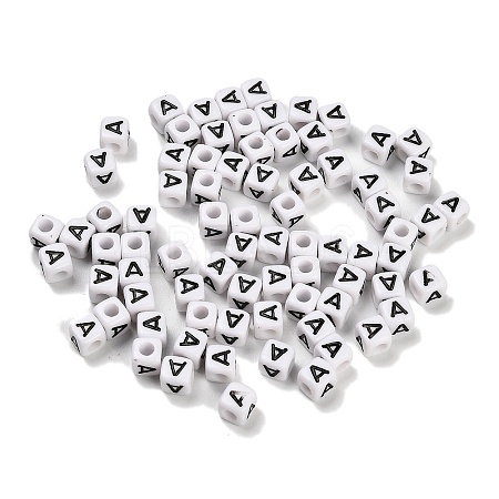 Opaque Acrylic Beads OACR-S076-01A-1