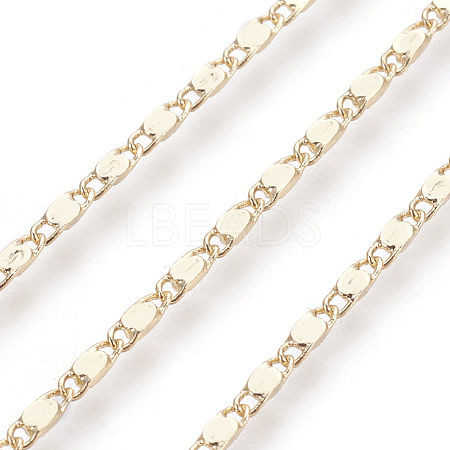 Brass Mariner Link Chains X-KK-F769-04LG-1