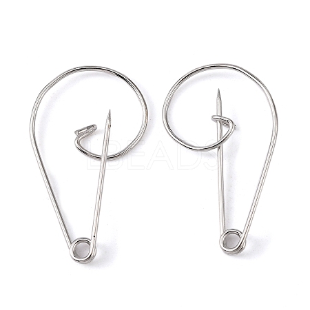 Iron Brooch Findings IFIN-K028-01P-1